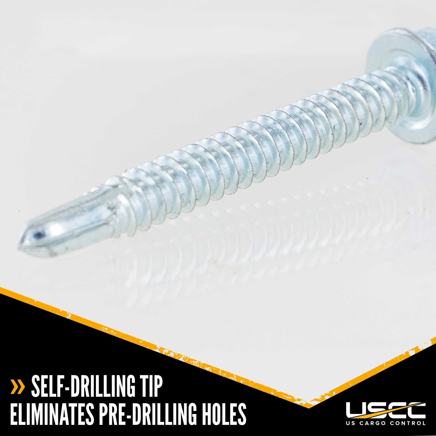 #14 2" E-Track Hex Screw Pack w/ Self Drilling Tip (10 pk)