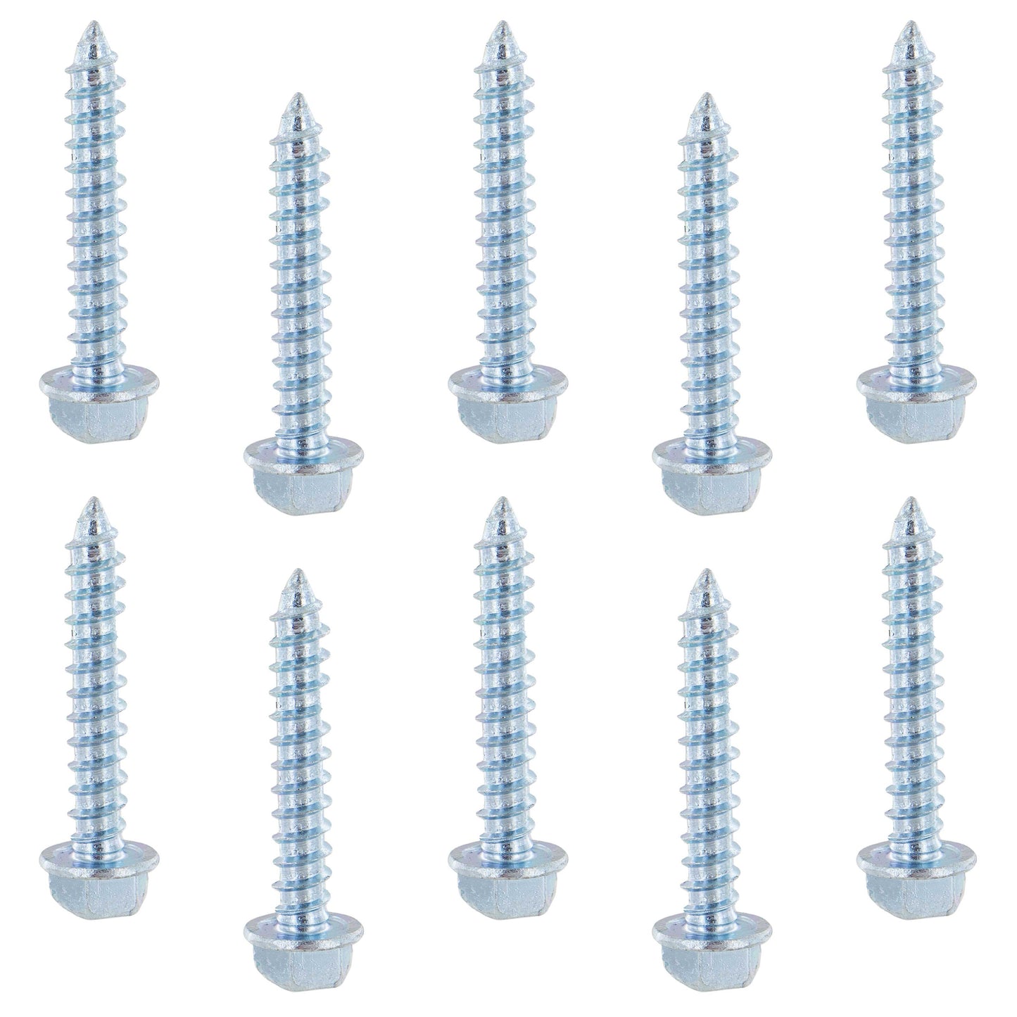 #14 x 1-1/2" E-Track Hex Head Wood Screw Pack (10 pk)