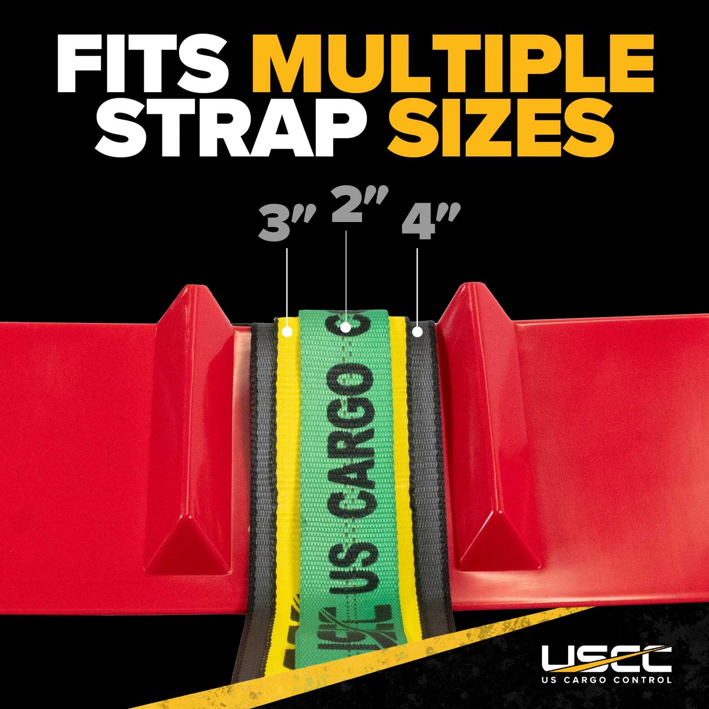 48" Cargo Corner Protector | Red Plastic | 20-Pack