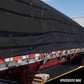 Lumber Tarp - 24' x 28' (8' Drop & Flap) - 14 oz./18 oz. Combo Black Tarp