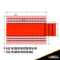 Lumber Tarp - 24' x 28' (8' Drop & Flap) - 14 oz./18 oz. Combo Red Tarp