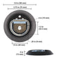 Bolt-On Flush-Mount D-Ring - 1,200 lbs. BS