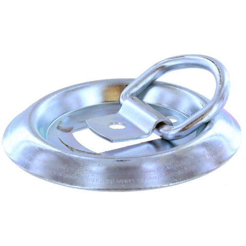 Bolt-On Flush-Mount D-Ring - Galvanized - 1,200 lbs. BS