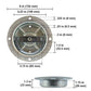 Bolt-On Recessed Swivel D-Ring - Galvanized - 6,000 lbs. BS