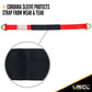 2" x 3' Red Axle Strap w/ 2" Stamped D-Rings