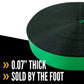 3" 18K Polyester Cargo Webbing Linear Foot - Green