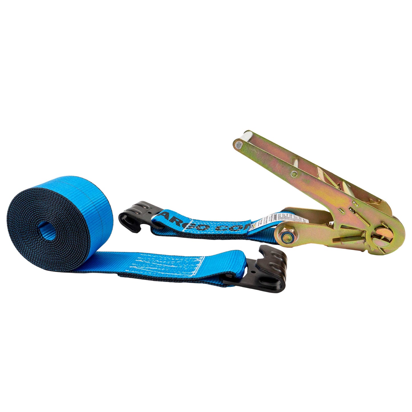 3" x 20' Ratchet Strap with Flat Hooks | Blue