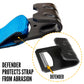 3" x 20' Ratchet Strap with Flat Hooks | Blue | 6-Pack