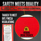 3" x 20' Ratchet Strap with Flat Hooks | Red