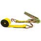 3" x 40' Ratchet Strap with Wire Hooks | Yellow