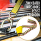 3" x 11" Fixed End with Ratchet / Wire Hook | Yellow