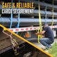 3" X 50' Winch Strap with Chain Extension | Yellow