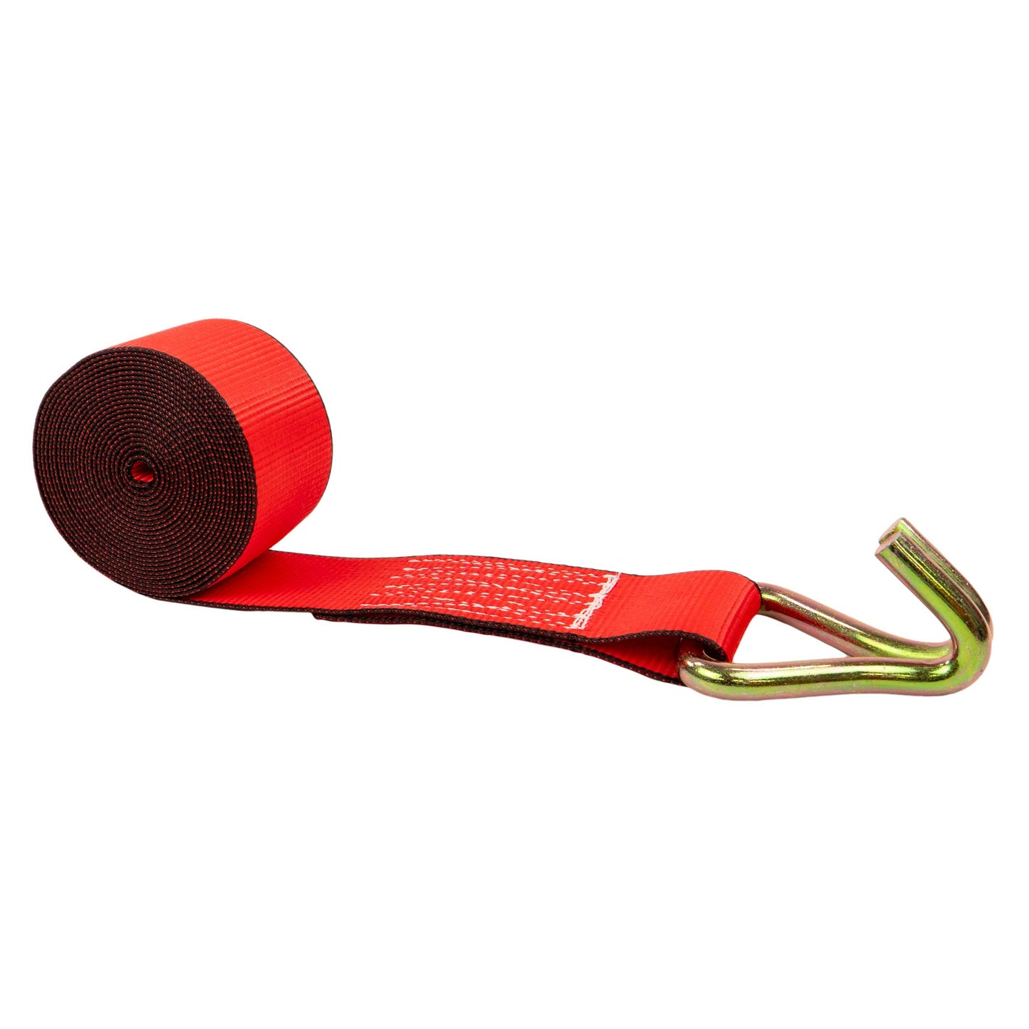 3" X 40' Winch Strap with Wire Hook | Red