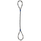 1-1/8" x 10' Three Part Braided Wire Rope Sling