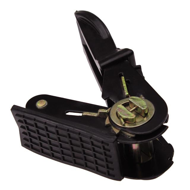 1" Black Rubber Handle Ratchet Buckles - 1,500 lbs. BS