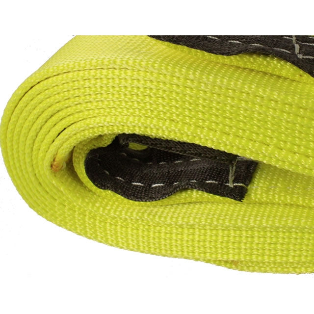 3" x 20' Heavy Duty Recovery Strap with Reinforced Cordura Eyes - 1 Ply | 12,000 WLL