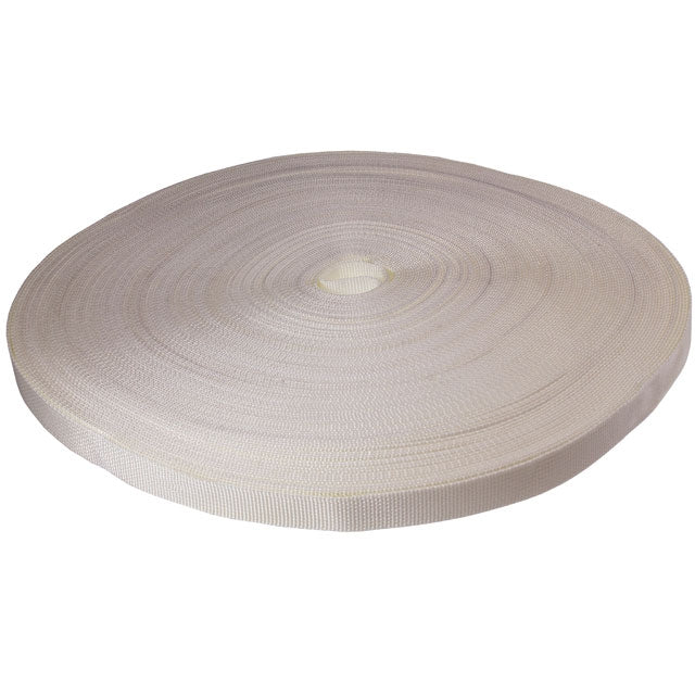 1" 4.5K Polyester Cargo Webbing - Linear Foot - White