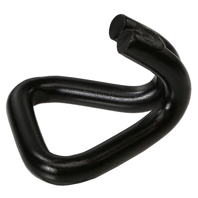 2" Black Painted Double J Short Wire Hook | 11,000 lbs. BS