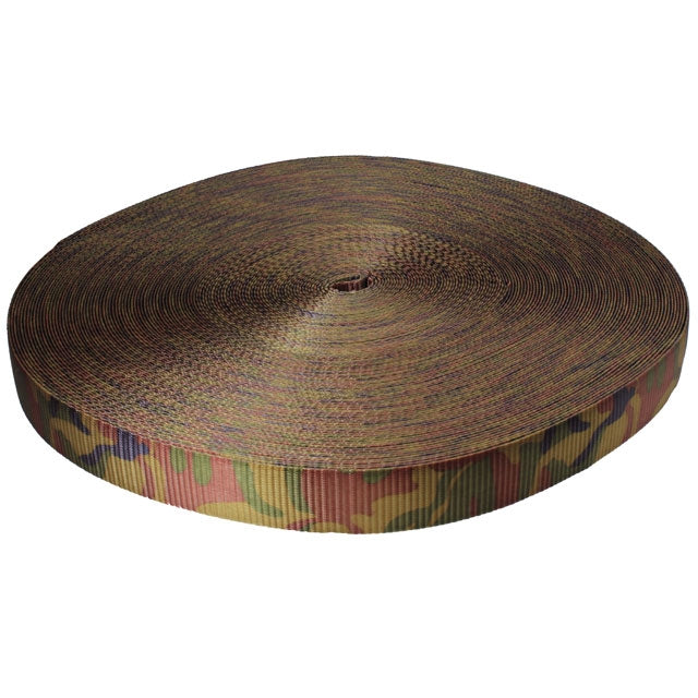 2" 12K Polyester Cargo Webbing - Linear Foot - Camo