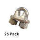 1/8" Galvanized Drop Forged Wire Rope Clips (25 pack)