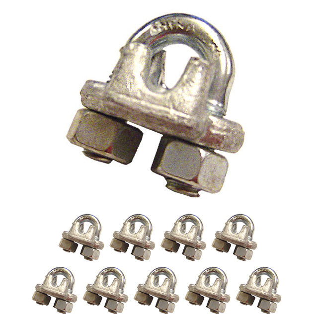 Copper Rope Clips 1/2