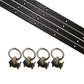 8' L Track Tie Down System Kit | Black Aluminum L-Track