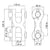 Twin Clevis Link - Grade 70- 3/8