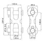 Twin Clevis Link - Grade 70- 3/8"