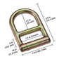 1" Belt Ring Double D-Ring | 6,500 lbs. BS