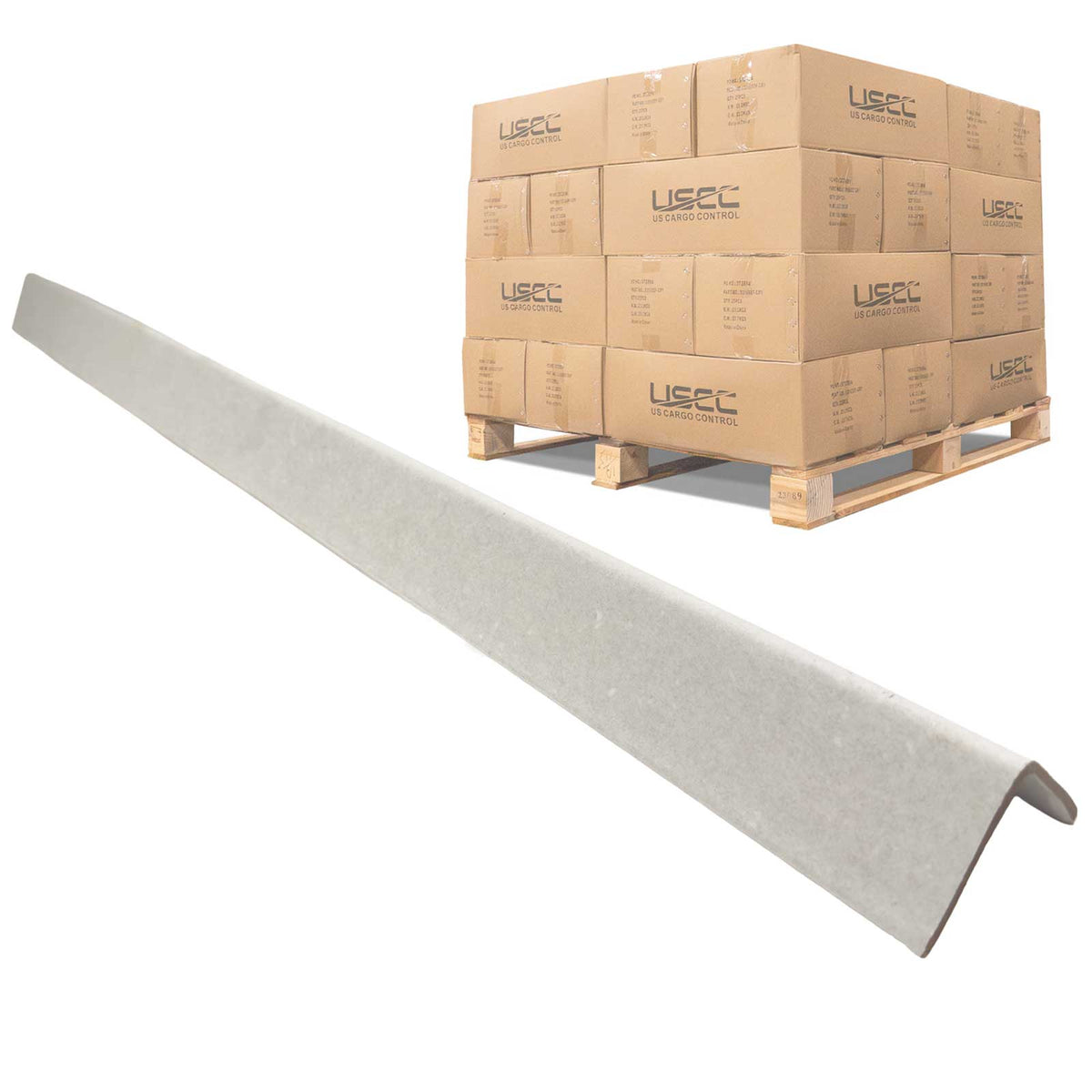Light-Duty Cardboard Edge Protectors | .120" Thick, 2" x 2" x 36", 2,808-Pack (Pallet)
