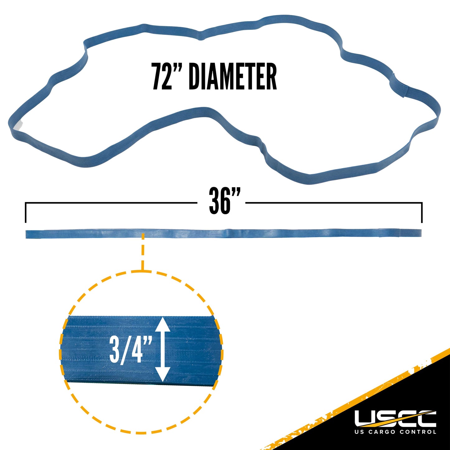 Big Rubber Bands | 36" - 72" Diameter | 1 Dozen