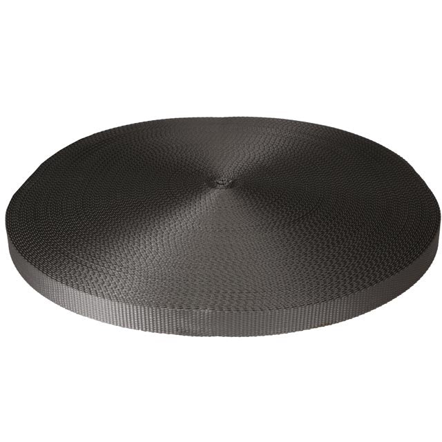 1" x 300' 4.5K Polyester Cargo Webbing - Gray