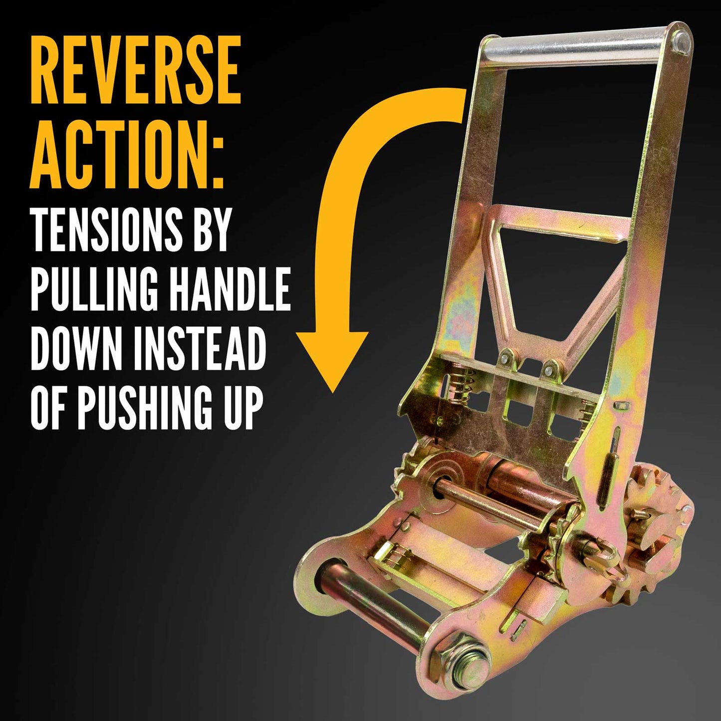 4" Gear-Driving Reverse-Action Ratchet | 24,200 lbs. BS