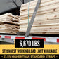 BlackLine 4" x 30' Ratchet Strap with 20,000 lb Flat Hooks | 2-Pack