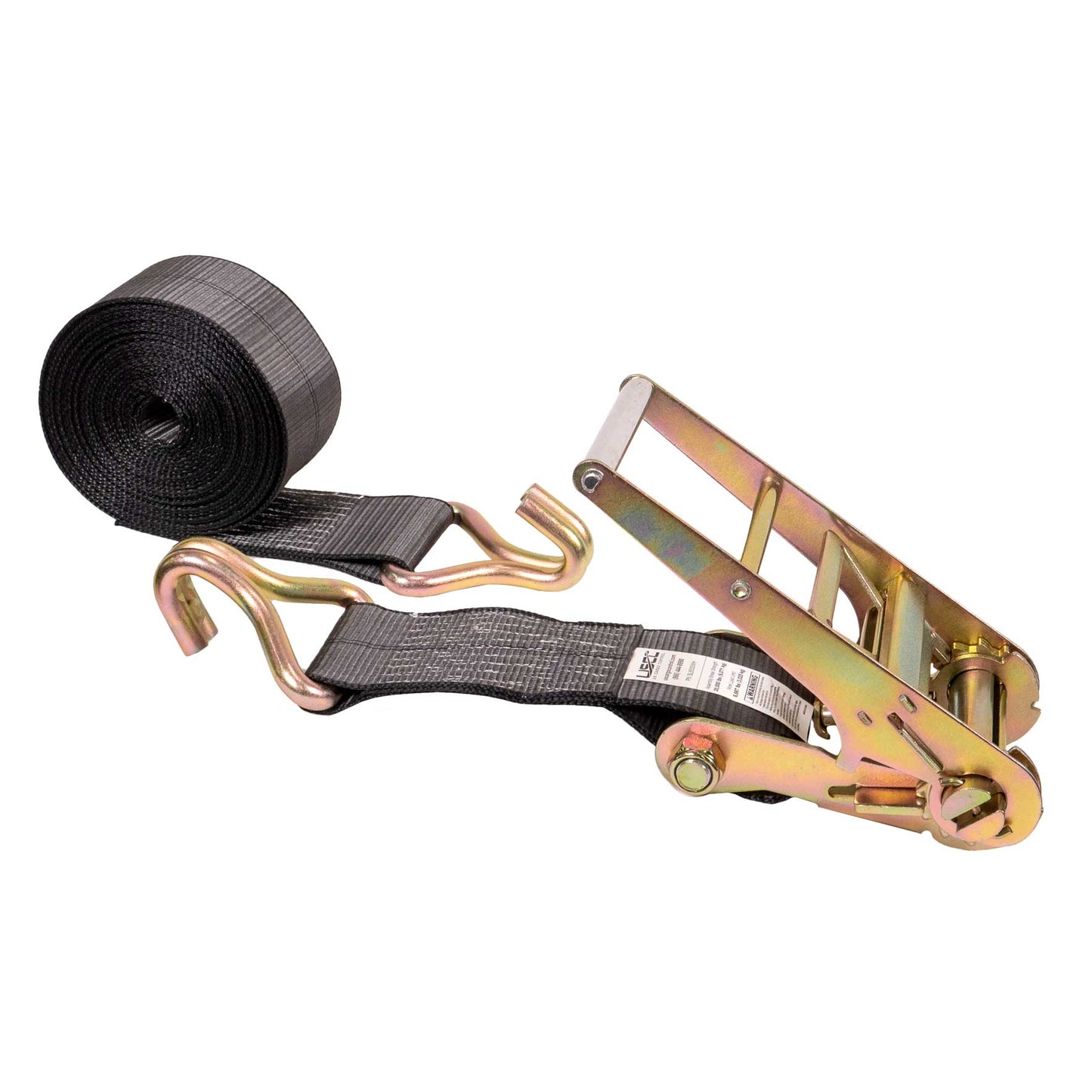 BlackLine 4" x 30' Ratchet Strap with Wire Hooks