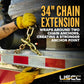 BlackLine 4" x 30' Winch Strap with 34" Chain Extension | 160-Pack (Pallet)
