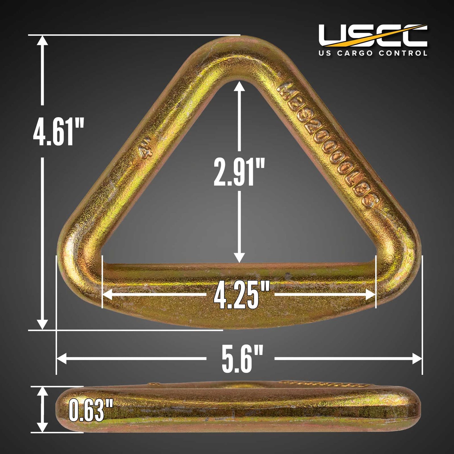 4" Forged D-Ring | 20,000 lbs. BS - 10 Pack