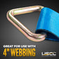 4" Forged D-Ring | 20,000 lbs. BS - 10 Pack