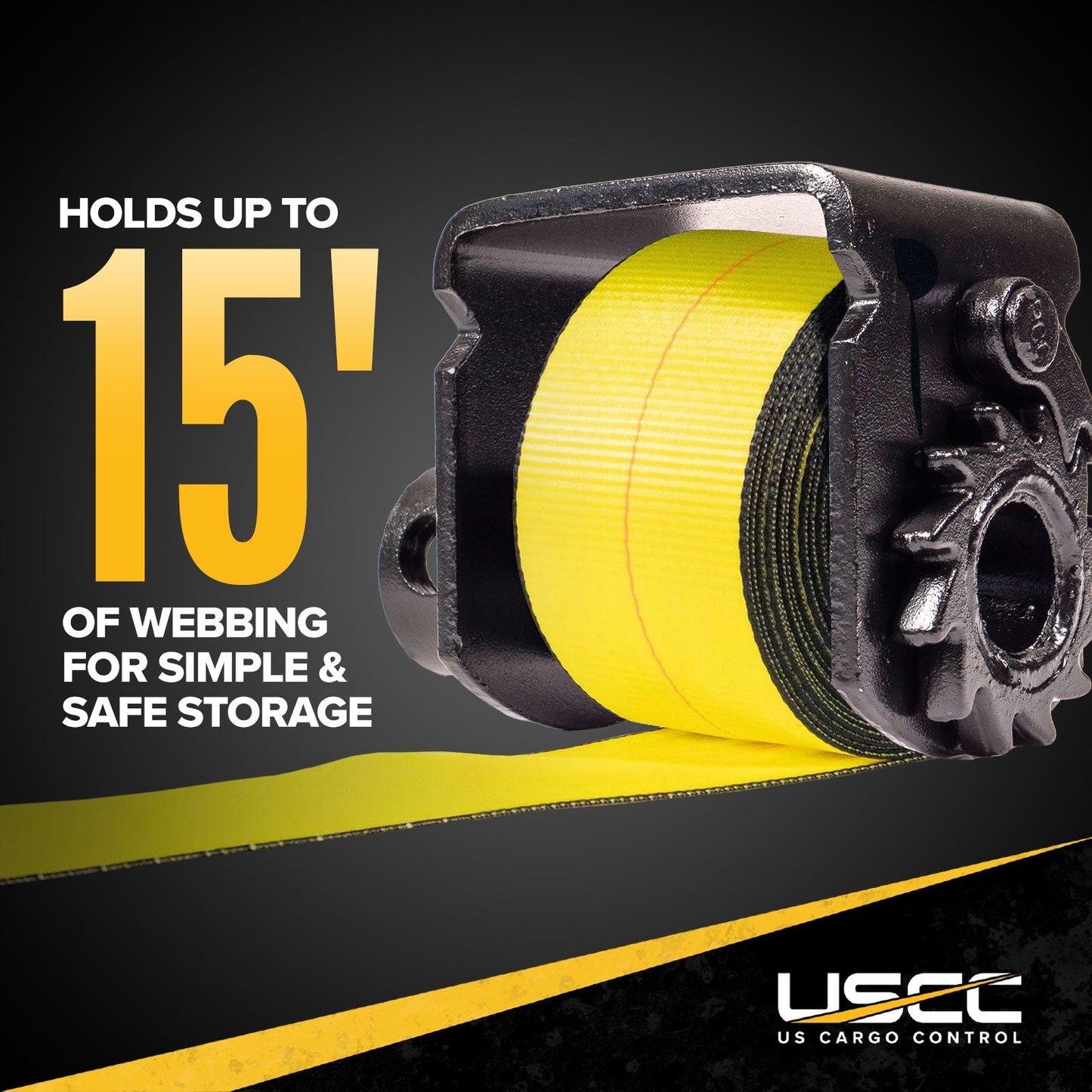 4" Low Profile Sliding C Track Flatbed Winch | 5-Pack