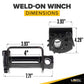 4" Low Profile Weld-On Flatbed Winch