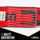 4" x 50' Ratchet Strap with Flat Hooks | Red
