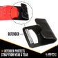 4" x 30' Ratchet Strap with Flat Hooks | Red | 2-Pack