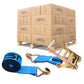 4" x 30' Ratchet Strap with Wire Hooks | Blue | 90-Pack (Pallet)