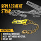 4" x 11" Replacement Ratchet Strap Fixed End - Chain Extension / Bolt Loop | No Ratchet