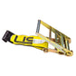 11" 4" heavy-duty replacement flat hook ratchet strap with ratchet