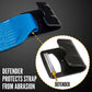 4" x 27' Winch Strap with Flat Hook | Blue