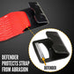 4" x 40' Winch Strap with Flat Hook | Red