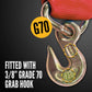 4" x 27' Winch Strap with Grab Hook | Red