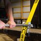 4" x 30' Winch Strap with Twisted Sewn Loop | Yellow