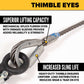 7/8" x 8' 4-Leg Wire Rope Bridle Sling with Eye Hooks